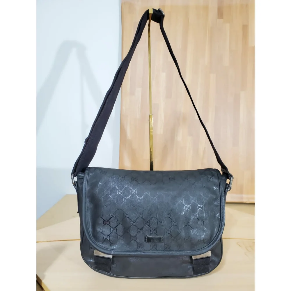 Gucci Imprime Monogram Flap Messenger Bag